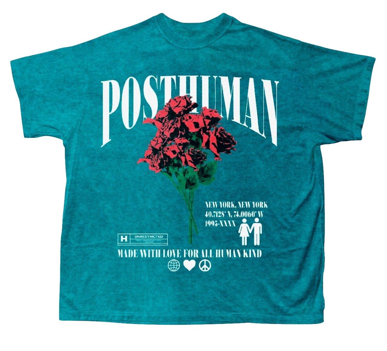 Post Human Women's Memories Graphic Tee - Teal